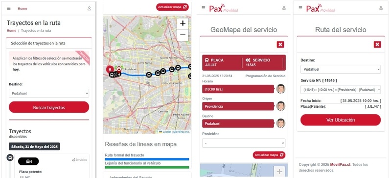 Control y registro de pasajeros - App movil